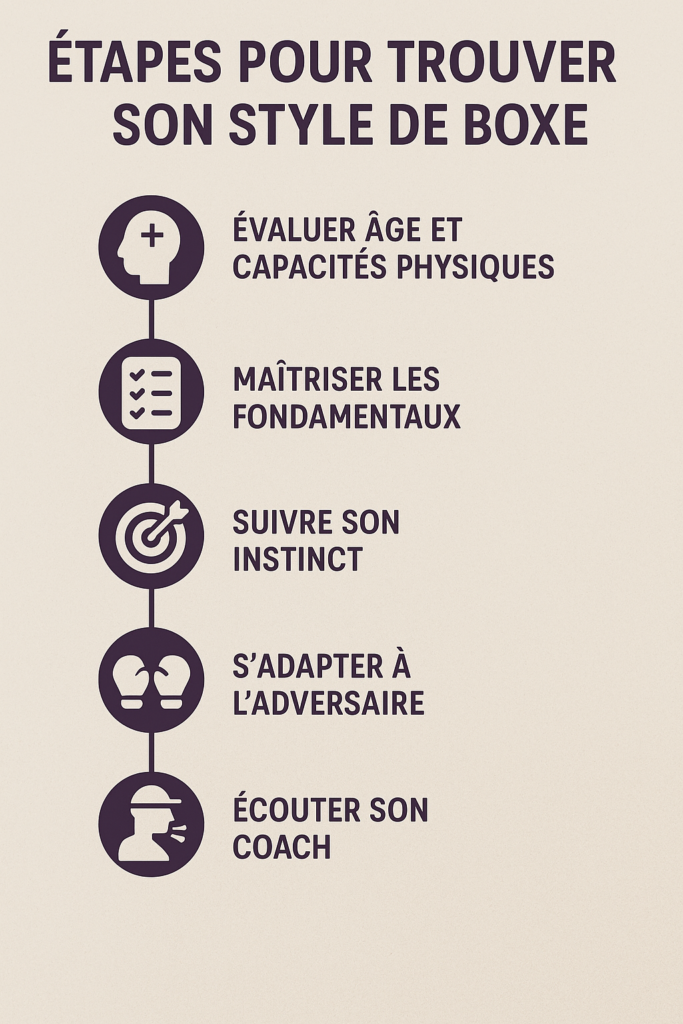 Les étapes pour trouver son style de boxe